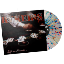 Load image into Gallery viewer, Ryker&#39;s &quot;Life&#39;s A Gamble... And So Is Death&quot; LP (rainbow splatter 100 handnumbered)
